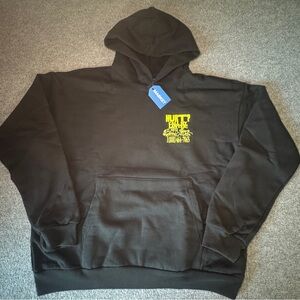 Market Studios Black Hoodie with Neon Yellow Graphic “Call my Lawyer”